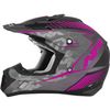 Frost Gray/Fuchsia FX-17 Matte Factor Helmet