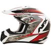 Pearl White/Red FX-17 Factor Helmet
