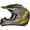 Frost Gray/Hi Vis Yellow FX-17 Youth Factor Helmet