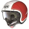 Metallic White/Red N21 Tricolor Helmet 
