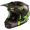 Matte Charcoal/Green Blade Clutch Solid Helmet