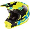 Matte Hi-Vis/Blue Blade Clutch Solid Helmet