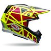 Yellow/Red Moto-9 Carbon Flex Strapped Helmet