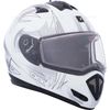 Matte White Tranz RSV Blast Modular Snow Helmet w/Electric Shield