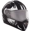 Matte Black/White Tranz RSV Blast Modular Snow Helmet w/Electric Shield