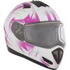 Matte White/Pink Tranz RSV Blast Modular Snow Helmet w/Electric Shield