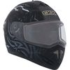 Matte Black Tranz RSV Mad Bee Modular Snow Helmet w/Electric Shield