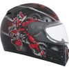 Youth Red RR601 Mecanic Snow Helmet