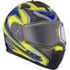 Hi-Viz/Blue Tranz 1.5 RSV Yan Modular Snow Helmet