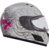 Youth White/Pink RR601 Mad Bee Snow Helmet