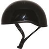 Gloss Black Conquest Mikro Old School Helmet