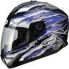 Blue/White/Black GM78S Firestarter Full Face Helmet