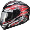Red/White/Black GM78S Firestarter Full Face Helmet