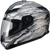 Titanium/White/Black GM78S Firestarter Full Face Helmet