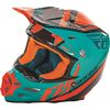 Teal/Orange/Black F2 Carbon Fastback Helmet
