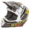 Black/White/Yellow F2 Carbon Rockstar Helmet
