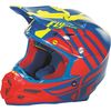 Blue/Red/Hi-Vis Yellow F2 Carbon MIPS Zoom Helmet