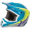 Blue/Hi-Vis/White Kinetic Fullspeed Helmet
