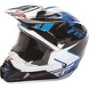 Blue/Black/White Kinetic Impulse Helmet