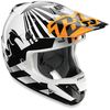 Orange/White Dazzle Helmet