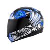 Black/Blue EXO-R410 Novel Helmet