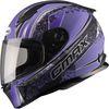 Flat Black/Purple FF-49 Elegance Street Helmet