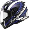 White/Blue/Black  FF-49 Warp Street Helmet