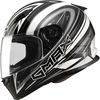 Flat Silver/White/Black FF-49 Warp Street Helmet