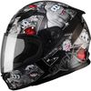 Youth Black/Silver GM49Y Attack Street Helmet