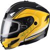 Black/Yellow GM54S Terrain Modular Snowmobile Helmet