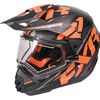  Black/Orange/Charcoal Torque X Core Helmet w/Electric Shield 