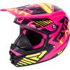 Youth Electric Pink/Hi-Vis/Black Throttle Battalion Helmet