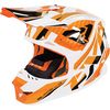 Orange/White/Black Blade Throttle Helmet