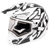 White/Black Torque X Core Helmet w/Electric Shield