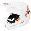 White/Orange Torque Recoil Helmet