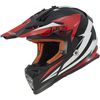 Black/White/Red Fast Race Helmet