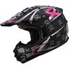 Flat Black/Pink/Silver GM76X Helmet