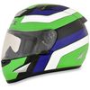 Green/Blue/White FX-95 Vintage Kawasaki Helmet