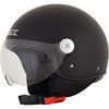 Flat Black FX-33 Scooter Helmet