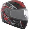 Youth Black/Red/Gray RR610Y Mecanic Snow Helmet