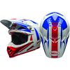 White/Blue/Red Moto-9 Flex Vice Helmet