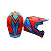 Orange/Blue Moto-9 Spark Helmet