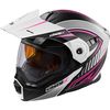 Flat White/Pink EXO-CX950 Modular  Apex Snow Helmet