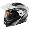 Flat White/Black EXO-CX950 Modular  Apex Snow Helmet w/Electric Shield