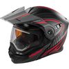Flat Red/Black EXO-CX950 Modular  Apex Snow Helmet w/Electric Shield