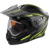 Flat Hi-Vis/Black EXO-CX950 Modular  Apex Snow Helmet w/Electric Shield