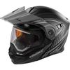 Flat Black/Gray EXO-CX950 Modular  Apex Snow Helmet w/Electric Shield