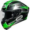 Green/Silver/Black X-Fourteen Laverty TC-4 Helmet