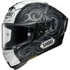 Matte White/Black/Silver X-Fourteen Kagayama 5 TC-5 Helmet