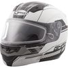 Flat White/Blac MD04 Quadrant Modular Snow Helmet w/Dual Lens Shield